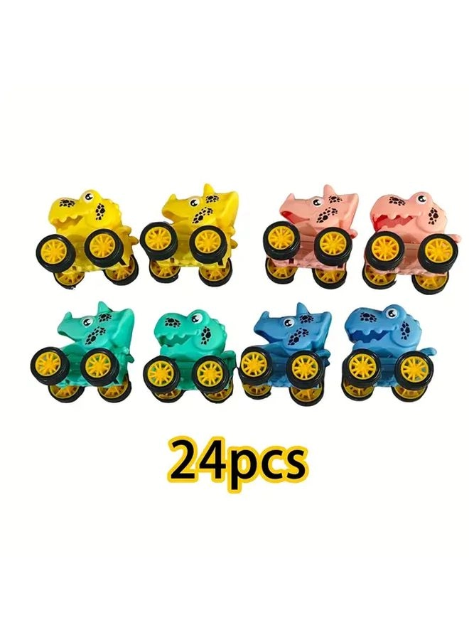 Generic Mini Dinosaur Wind Up Toy Cars - 24pcs Set