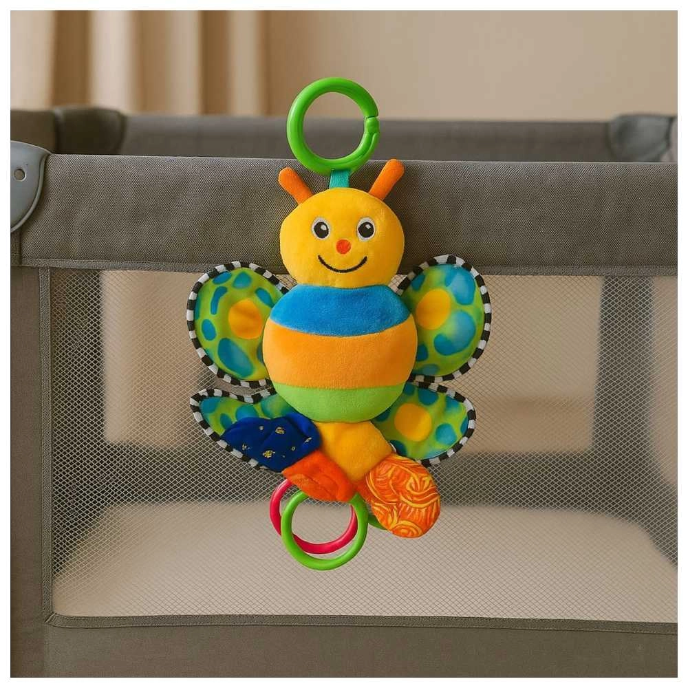 Mechanical Musical Bee Rattle + Vibrate & Voice Rabbit Toy - Suitable for 0 month & above 2