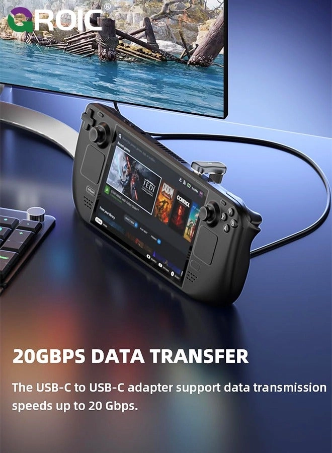 180° USB C Adapter - 20Gbps 140W PD Pack