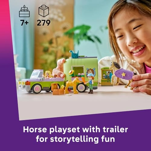 Friends Horse & Baby Foal Trailer (42695)