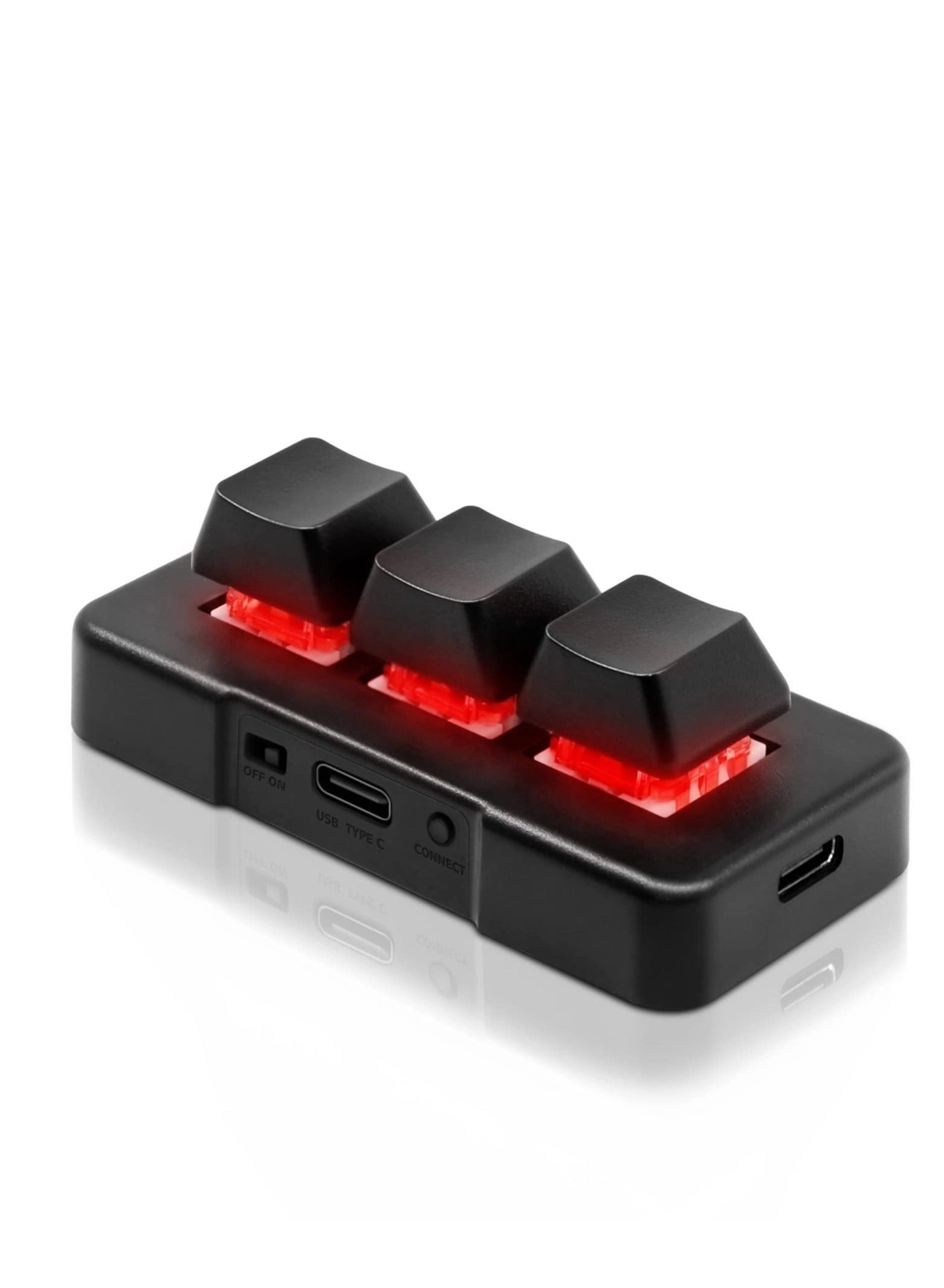 3-Key Mini Keypad - Wireless USB Mechanical