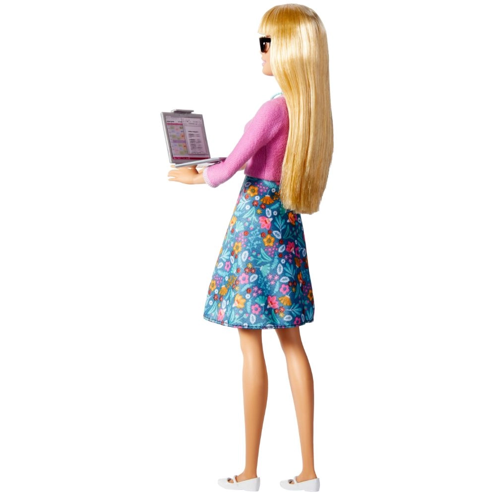 Barbie Teacher - 10 Accessories Spinning Globe Opening Laptop
