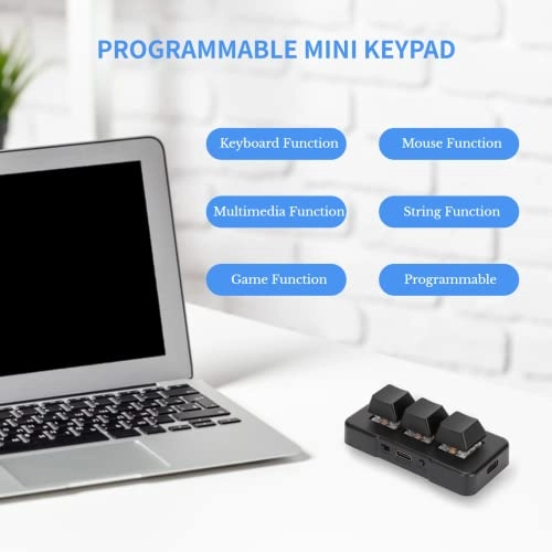 3-Key Programmable Keyboard - Wired/Wireless