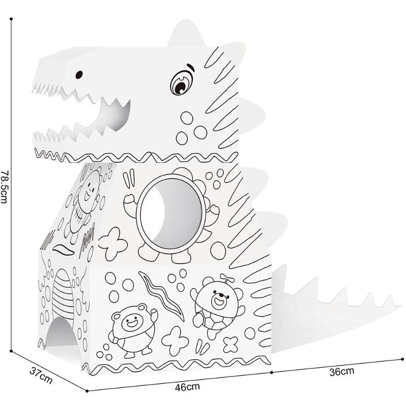 DIY Doodle Coloring Wearable Dinosaur - 3+ years