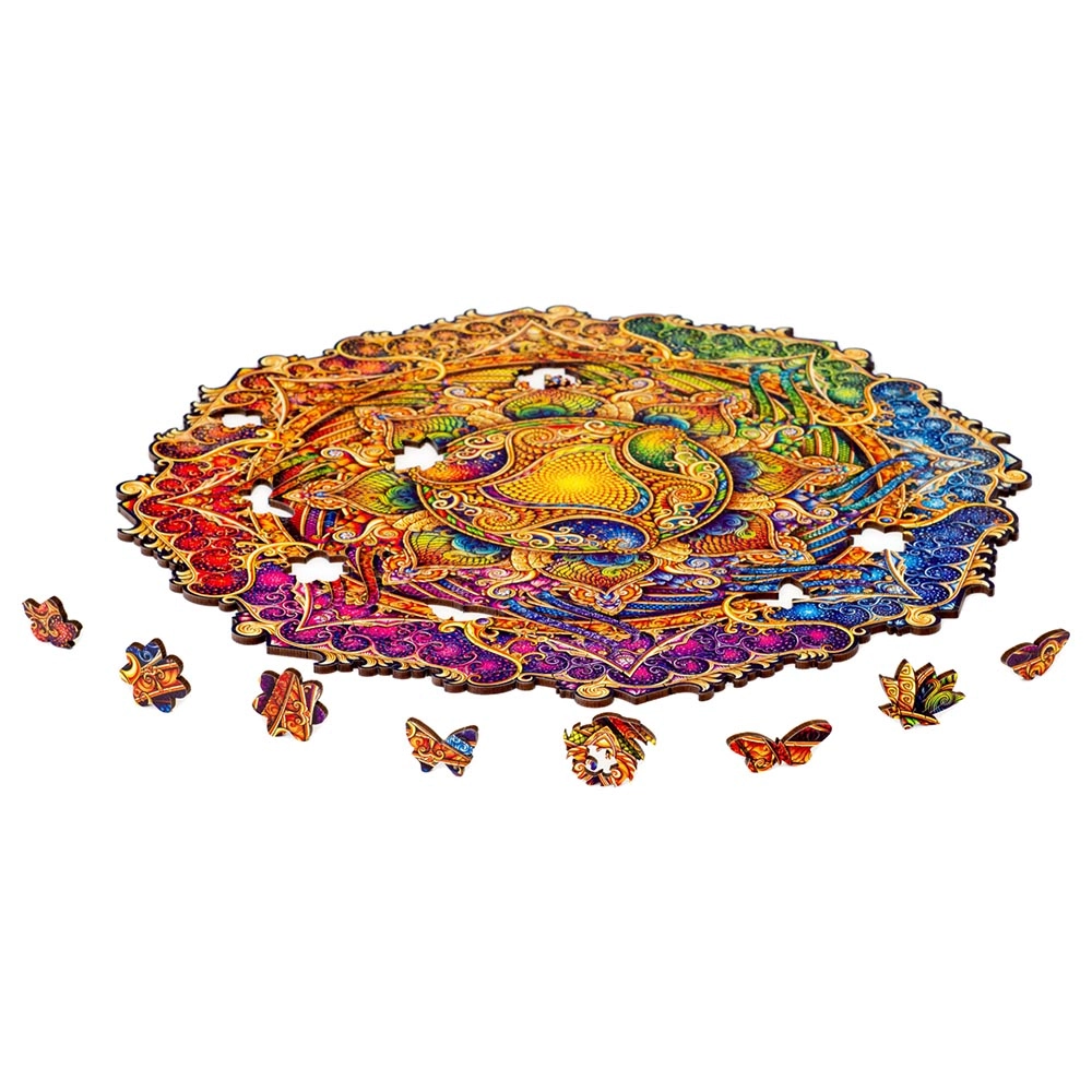 Mandala Inexhaustible Abundance Wooden Puzzle (4107390-Inexhaustible_Abundance_M) - 200 pcs