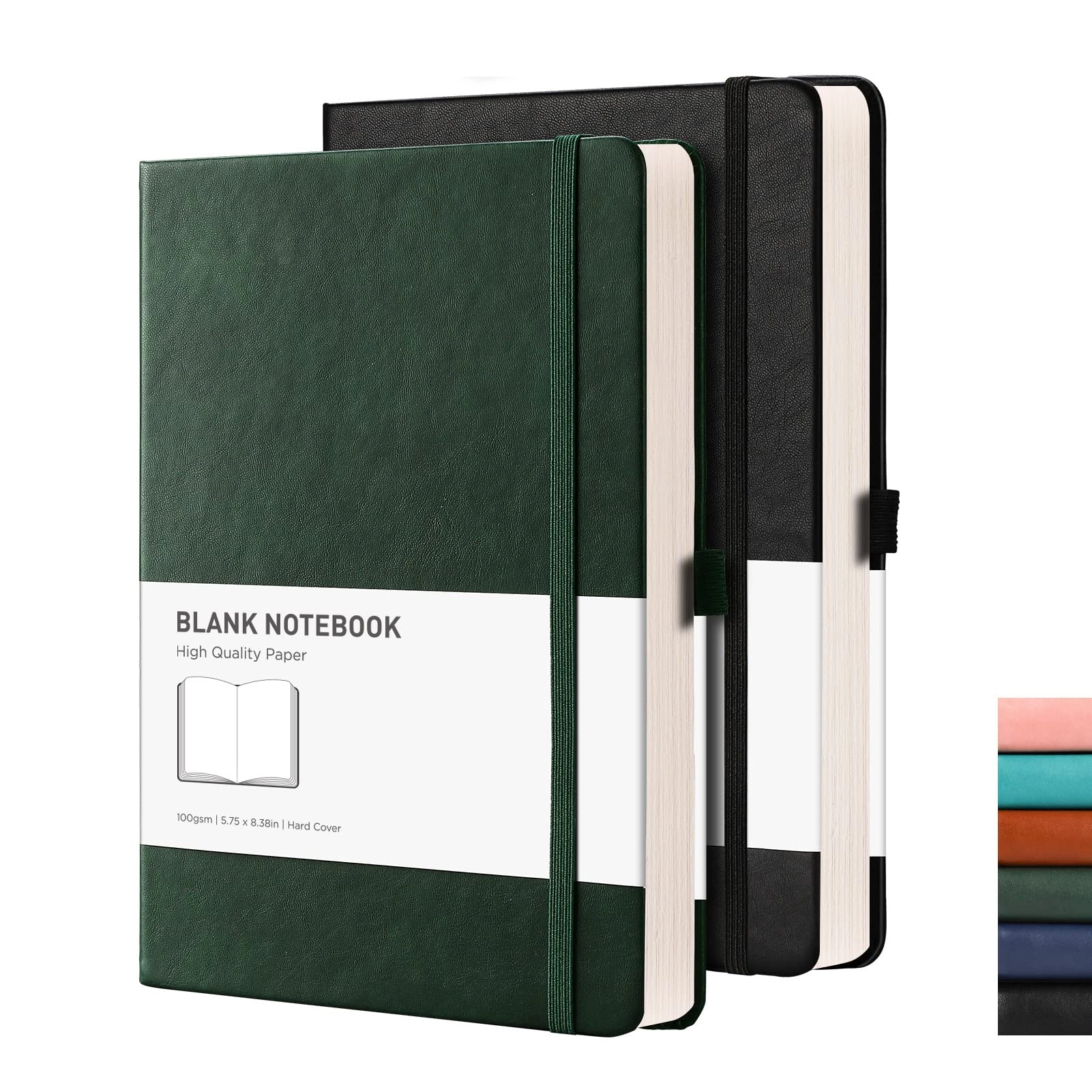 Blank Notebook A5 Hardcover - Blank 96 Sheets