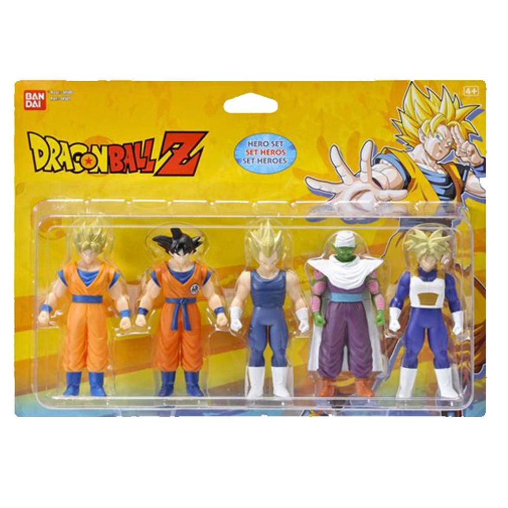 Bandai Super Saiyan Goku + Super Saiyan Vegeta + Piccolo + Super Saiyan Gohan + Super Saiyan Trunks - Dragon Ball Z - 5 pcs