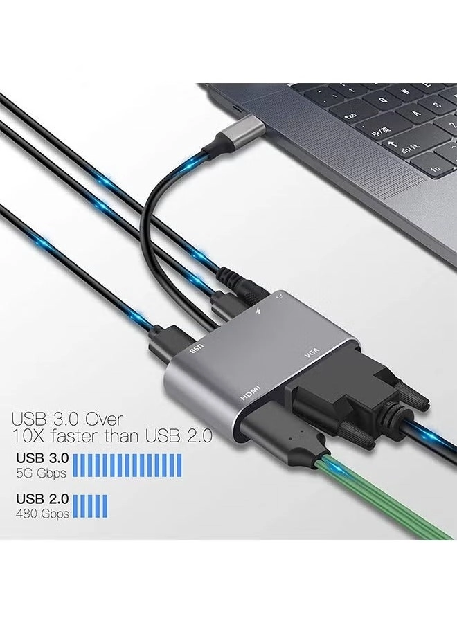 USB C Hub Adapter - USB 3.0 4k*2k,30HZ