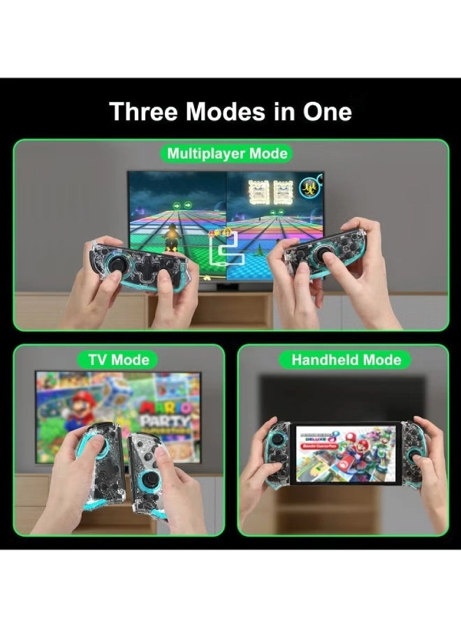 Flinchez Pro Controller - Transparent Nintendo Switch and Switch OLED