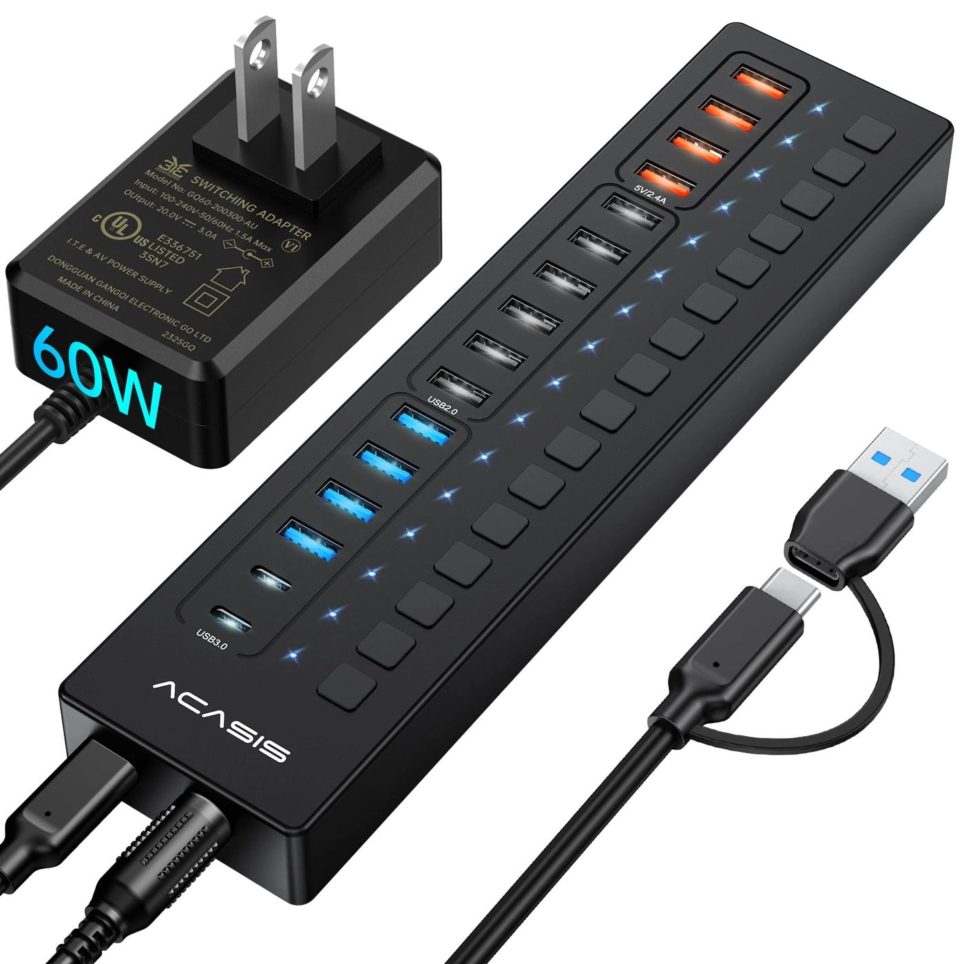 Acasis Powered USB 3.0 Hub - PC