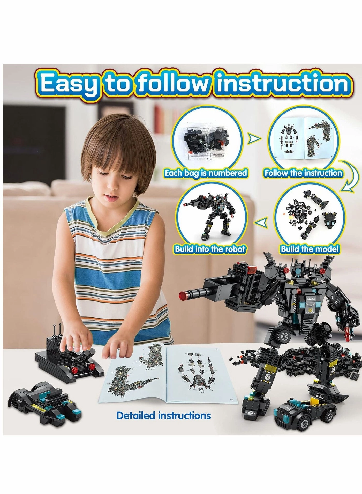 Robot Building Kit - 51-in-1 700 pcs