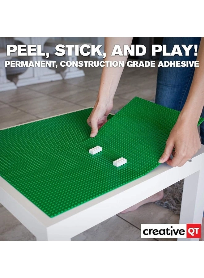 Peel-and-Stick Stackable Baseplates - 4 pcs