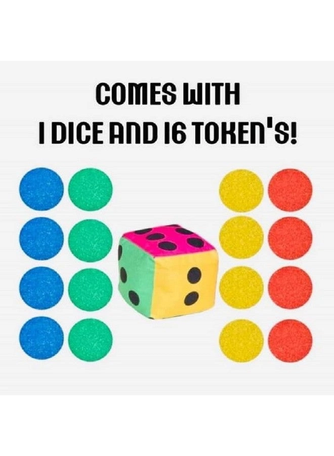 Jumbo 3 in 1 Ludo Snake & Ladder Play Mat - Reversible Anti-Skid