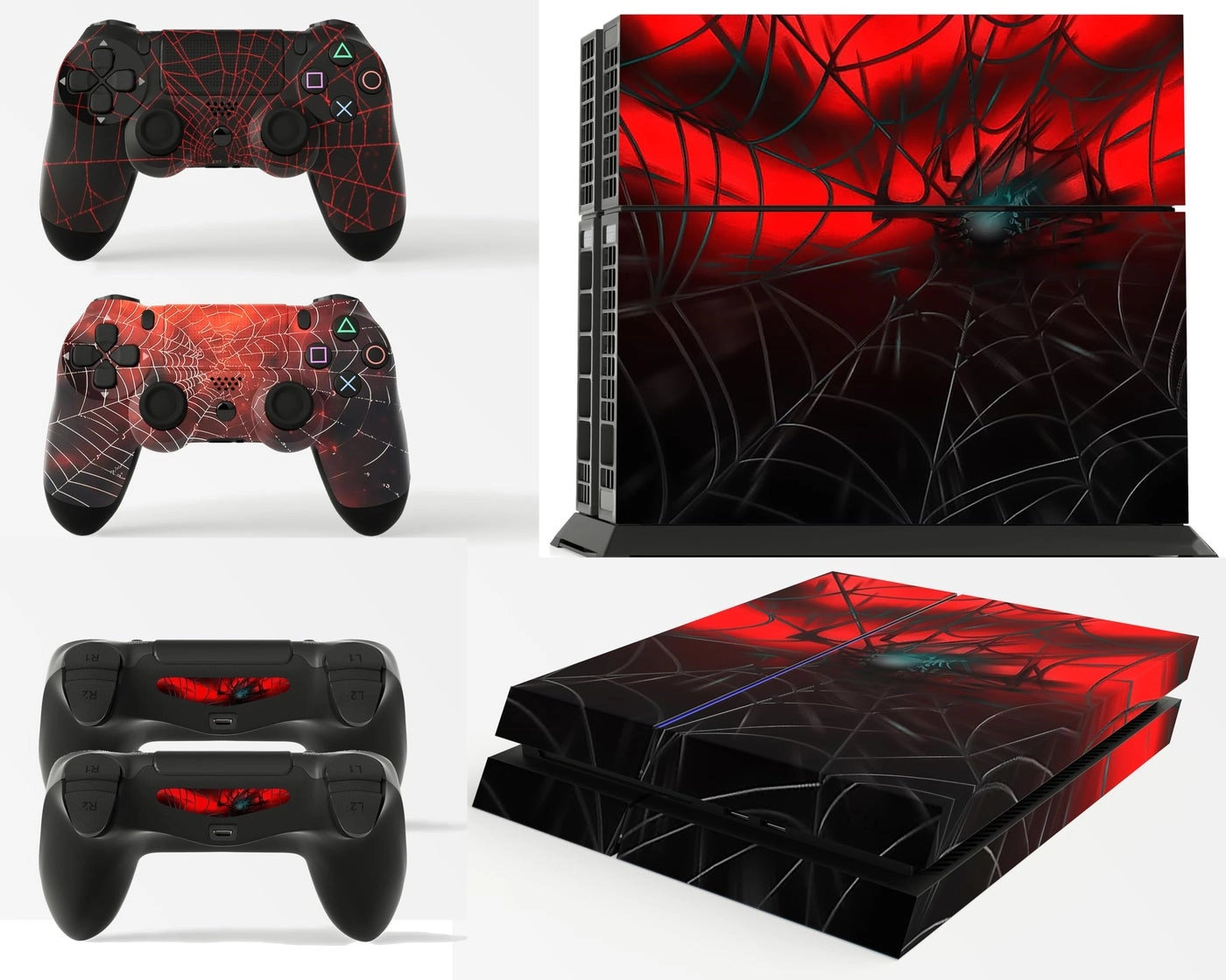 giZmoZ n gadgetZ PS4 Spider Skin Decal - Vinal Sticker + Controller Skins - 2