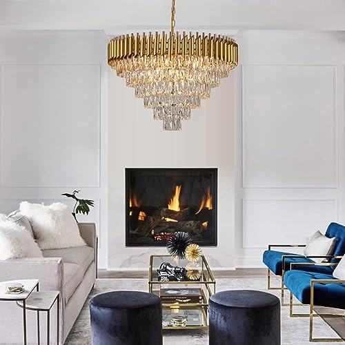 Crystal Chandeliers - 6-Tiers K9 Dimmable