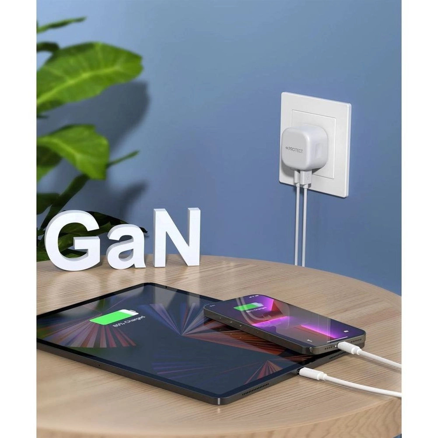 Dual Output GAN Power Adapter - 32W