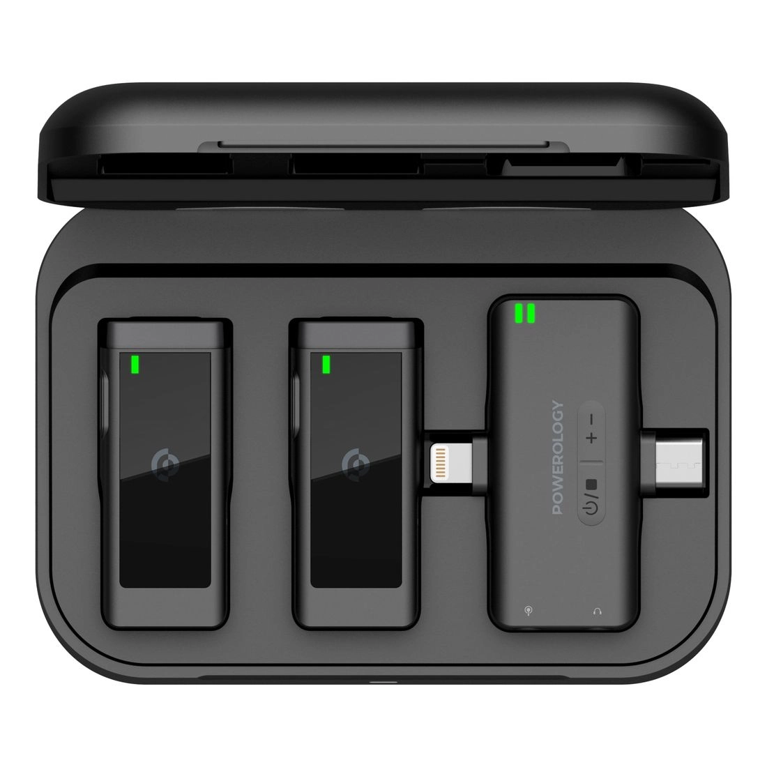 Powerology MFi Wireless+Lightning+USB Microphone