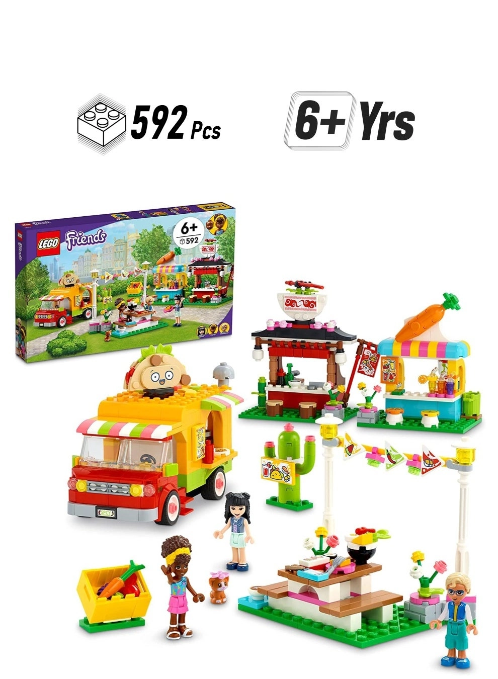LEGO Friends Street Food Market - 592pcs