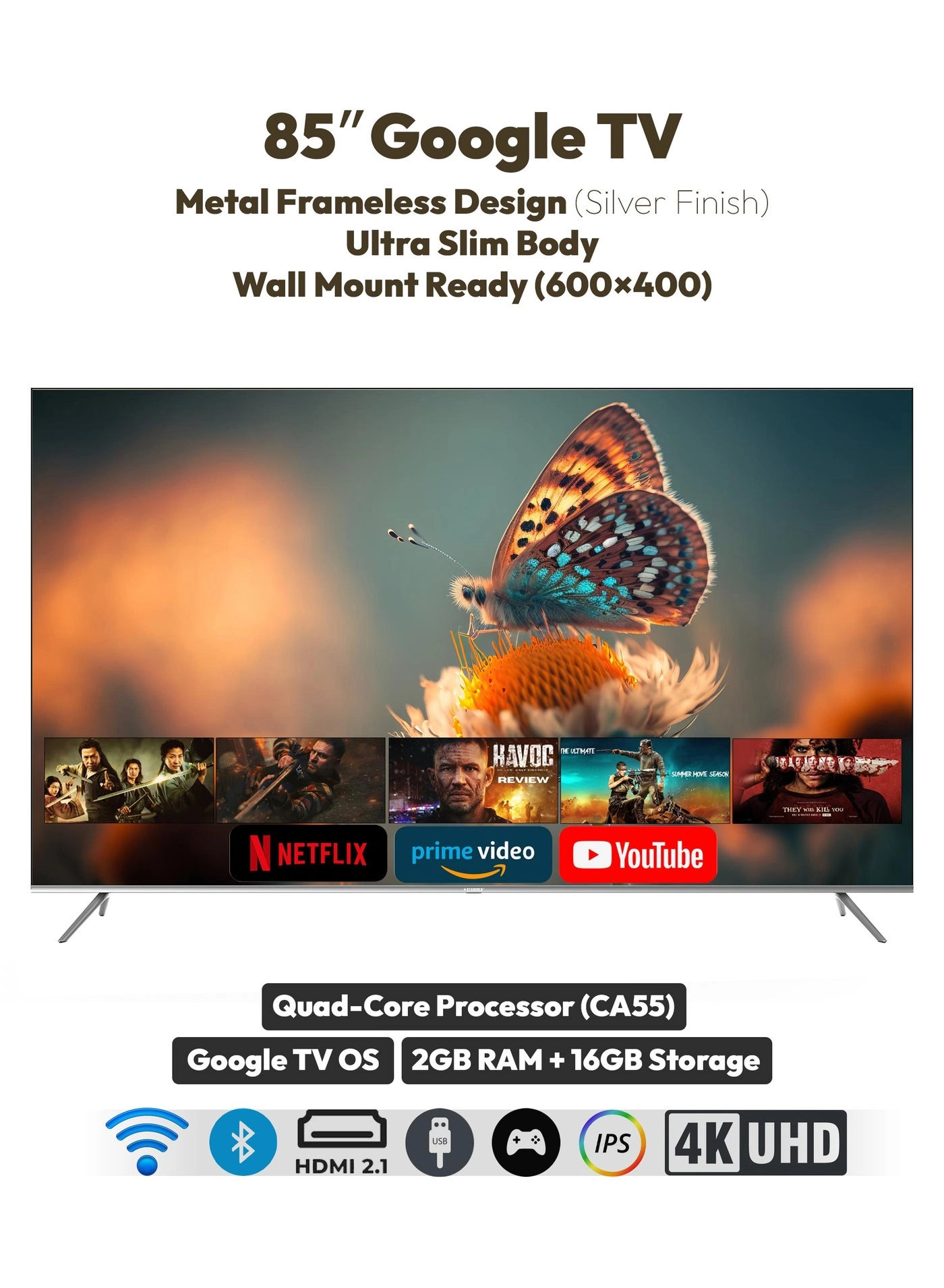 Stargold SG-C8525QLED SMART - 85 in