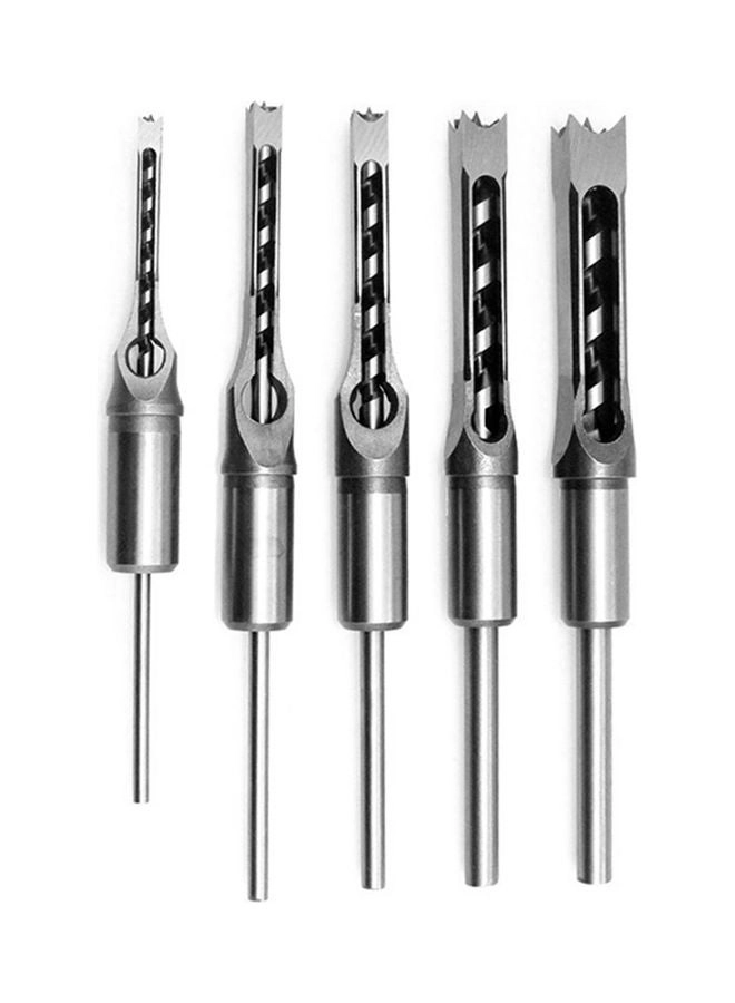 Hole Saw Mortising Chisel Drill Bits - carbon steel 5 Piece