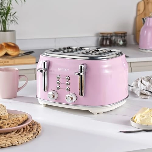 Digital Espresso Machine - 1.35L + Electric Rapid Boil Kettle - 3KW + 4-Slice Toaster - 6 Browning Levels