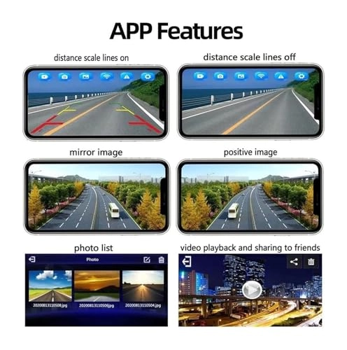 High Brake Light Reversing Camera - Night Vision Wireless 628x586 pixels