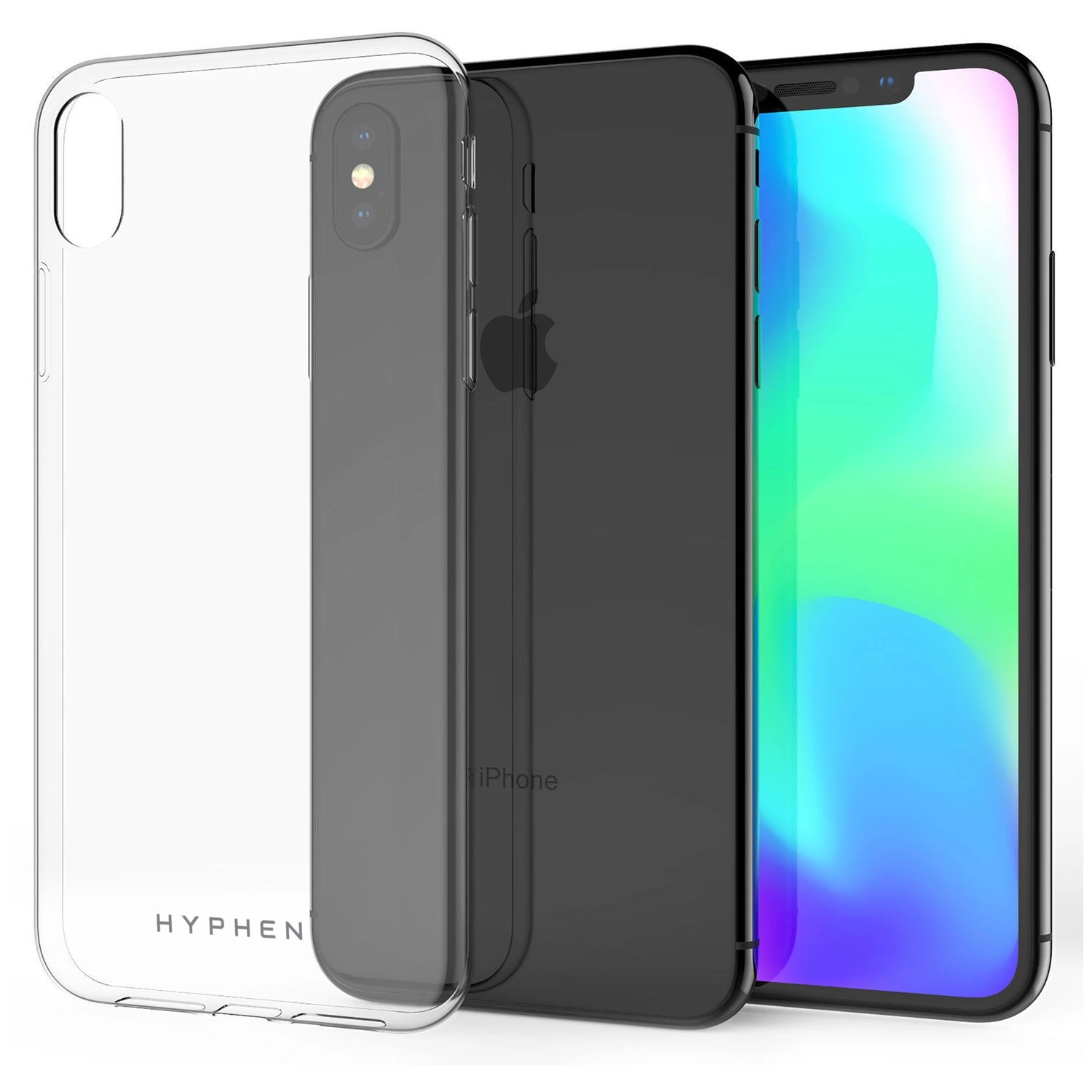 Clear Case - TPU Back Case + TG Screen Protector for Apple Xs Max
