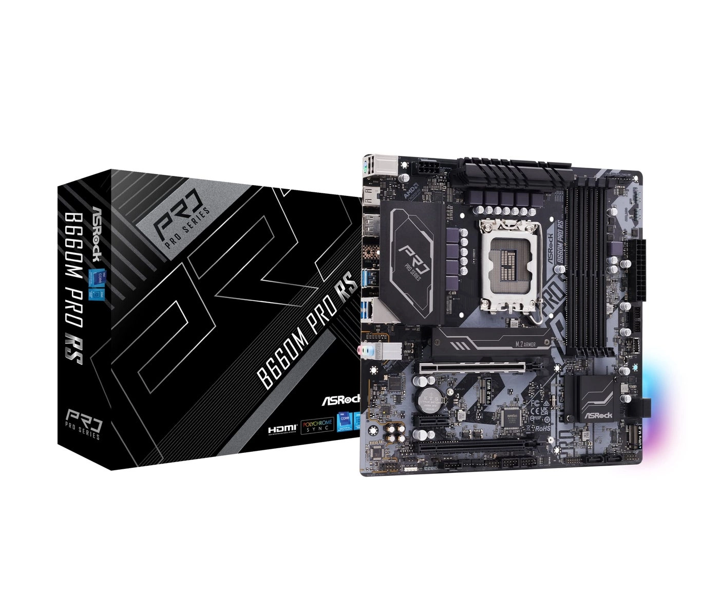Asrock B660M Pro RS - LGA1700 MicroATX 32 GB Compatible