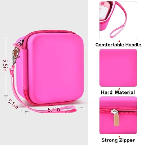 Bag - 5.5 x 5.1 x 3.1 inches suitable for ESOXOFFORE for Dylanto for Prograce for GKTZ for YEEHAO for LETSHAHA for ENERHAMP/ for Anchioo/ for YETCN/ for Amzelas/ for WEEFUN/ for MEETRYE/ for USHINING/ for Mafiti/ for Bestoonemultiple instant camera for digital camera for girls camera