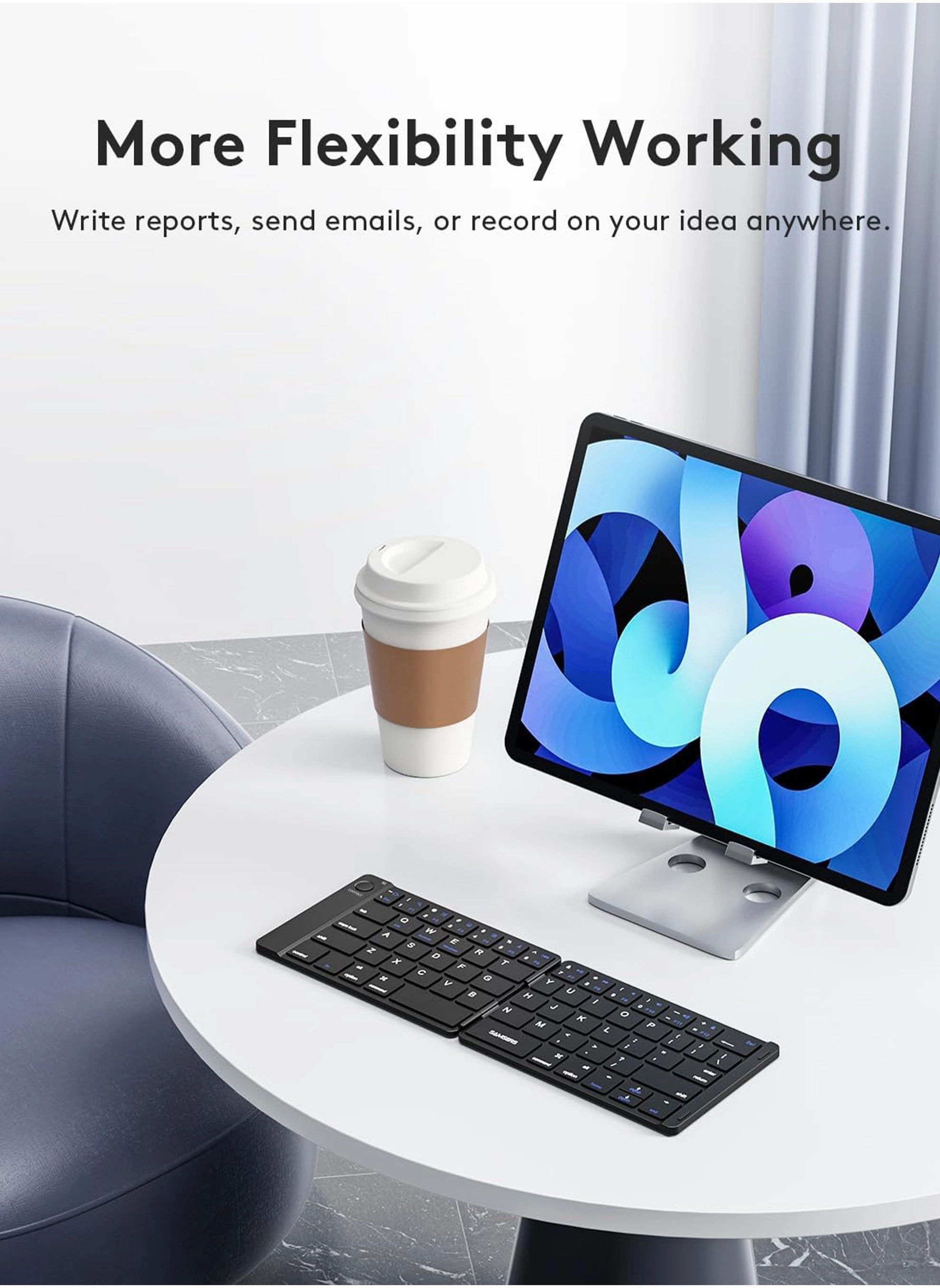 Foldable Bluetooth Keyboard - Wireless