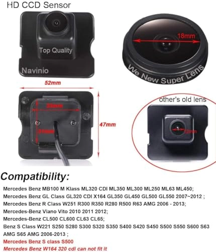 Rear View Camera - Night Vision 1280 x 720 pixels