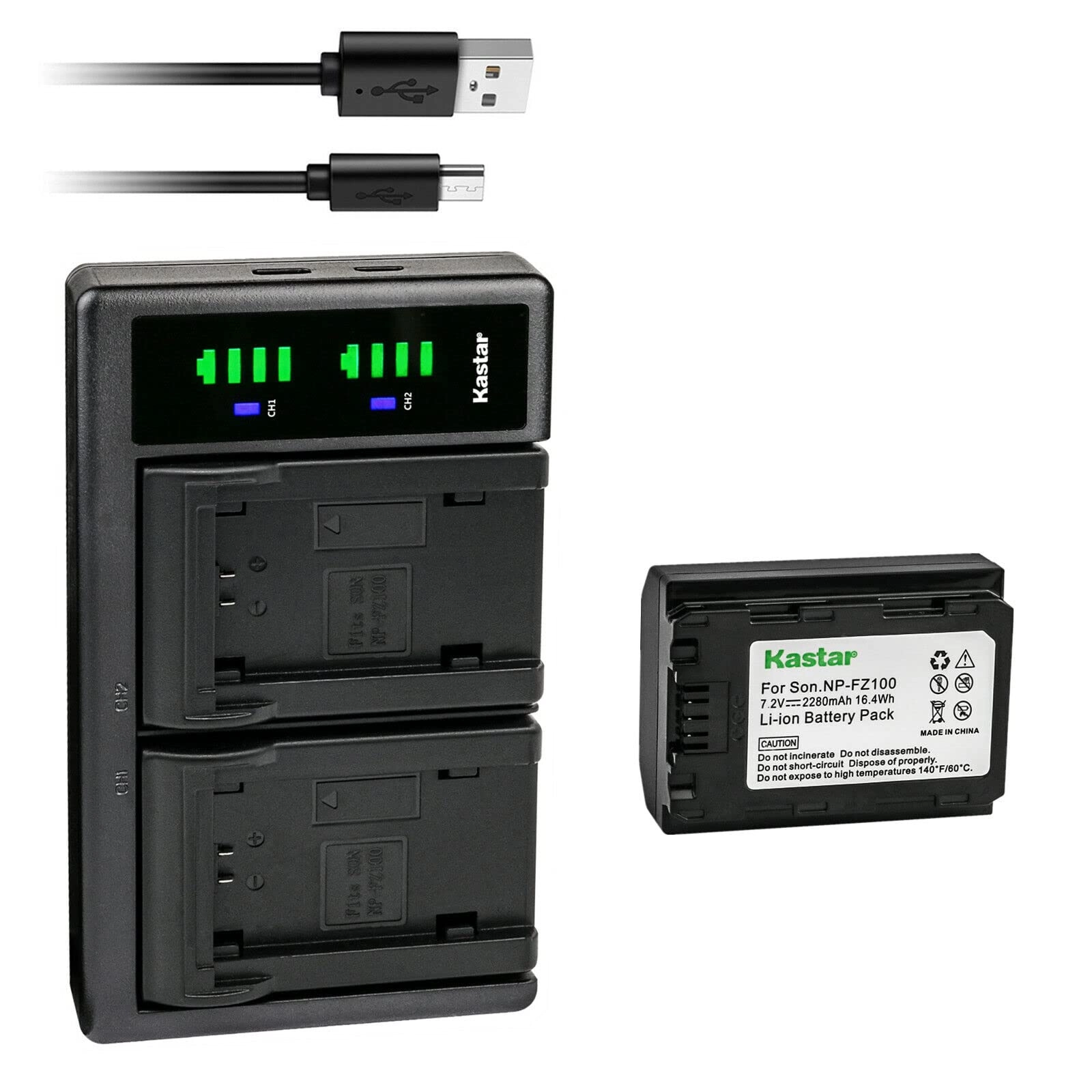 Kastar NP-FZ100 - 2280mAh + LTD2 USB Charger