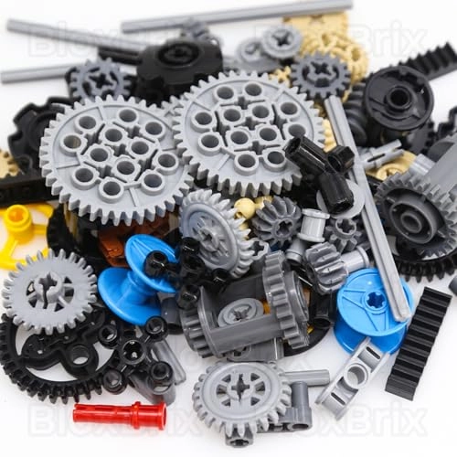 Technic Parts Kit - Compatible with standard bricks ABS plastic