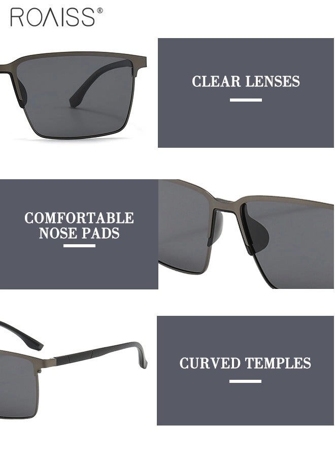 Rectangular Sunglasses - 59mm Grey