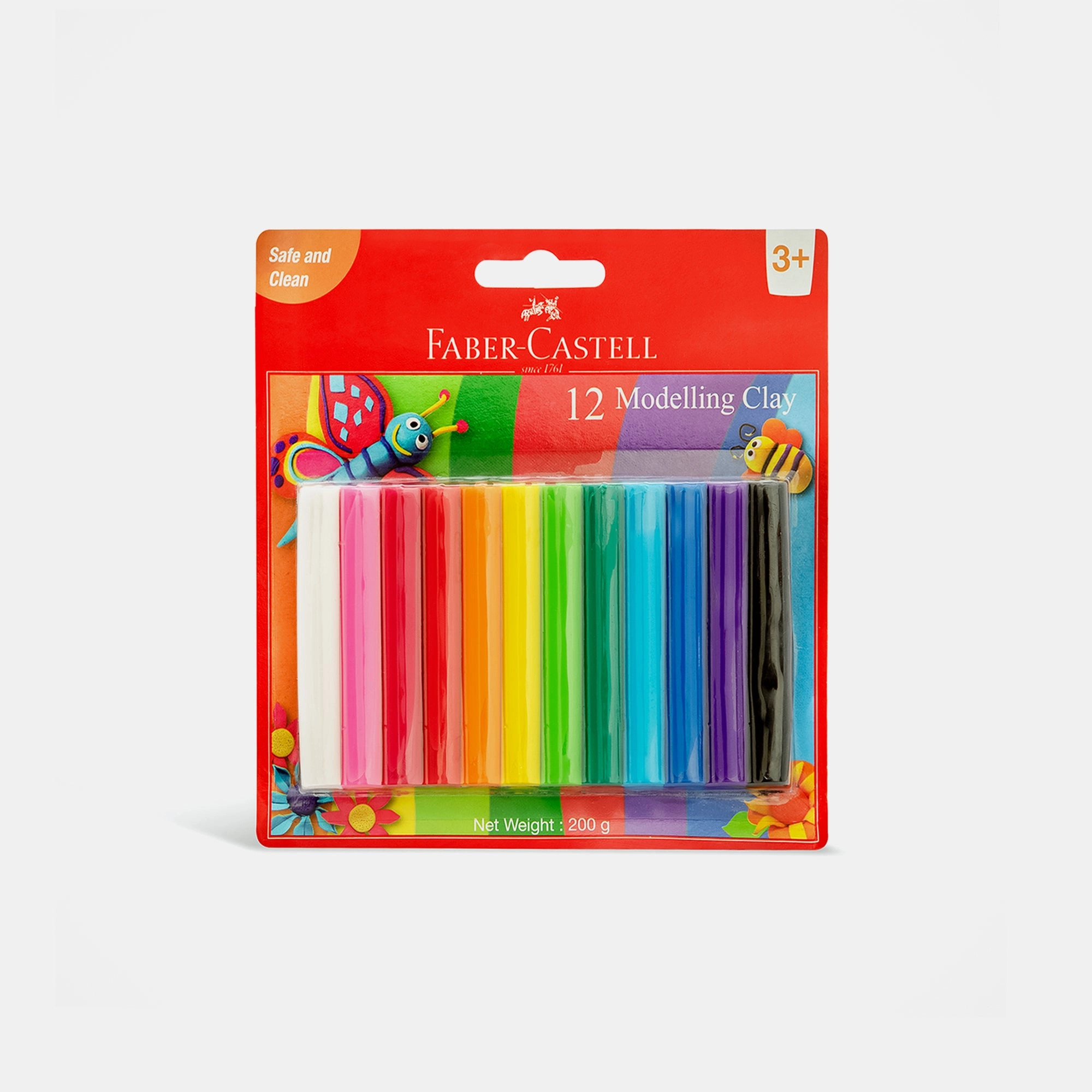 Faber-Castell Modelling Clay - 200G 12pcs.