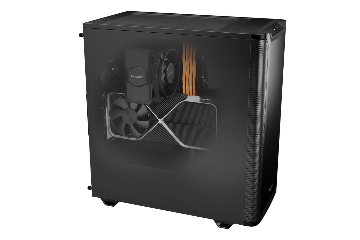 Pure Base 501 - Black 2 Preinstalled Quiet Fans