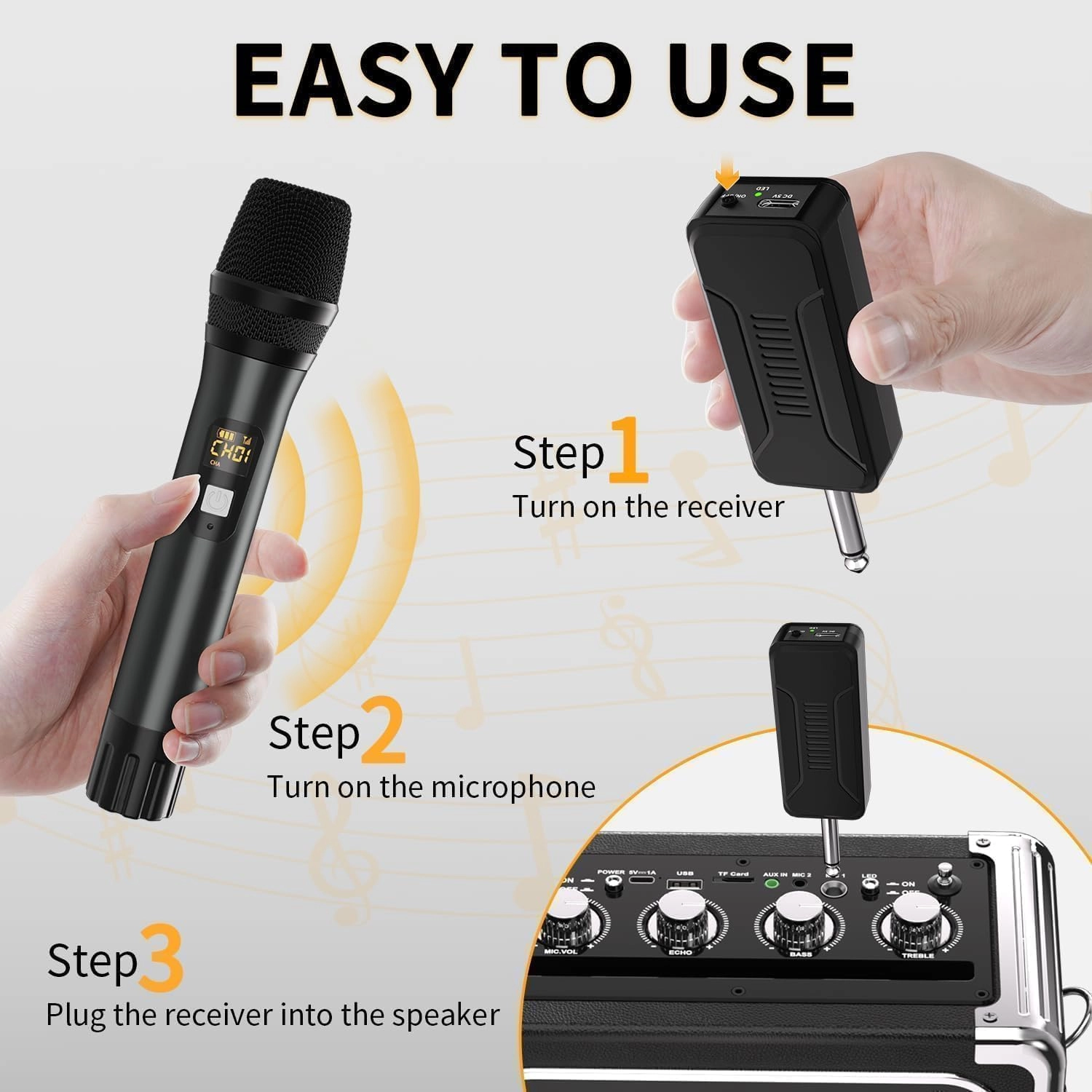 Wireless Microphones - 2 UHF