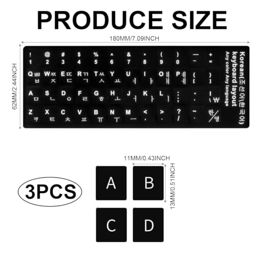 Keyboard Stickers - Korean