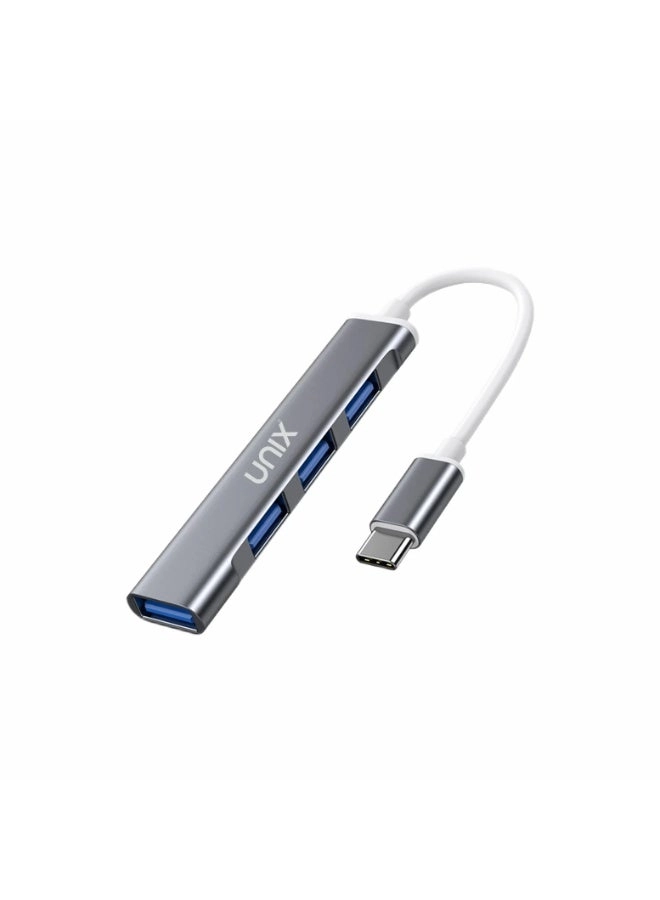 Unix UX-HU40 - 4-in-1 Type-C 5Gbps