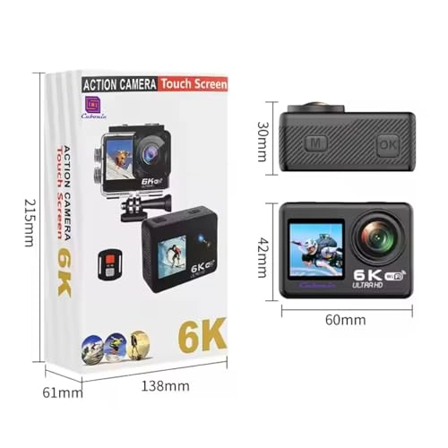 6K Dual Screen Action Camera - 6K 30FPS