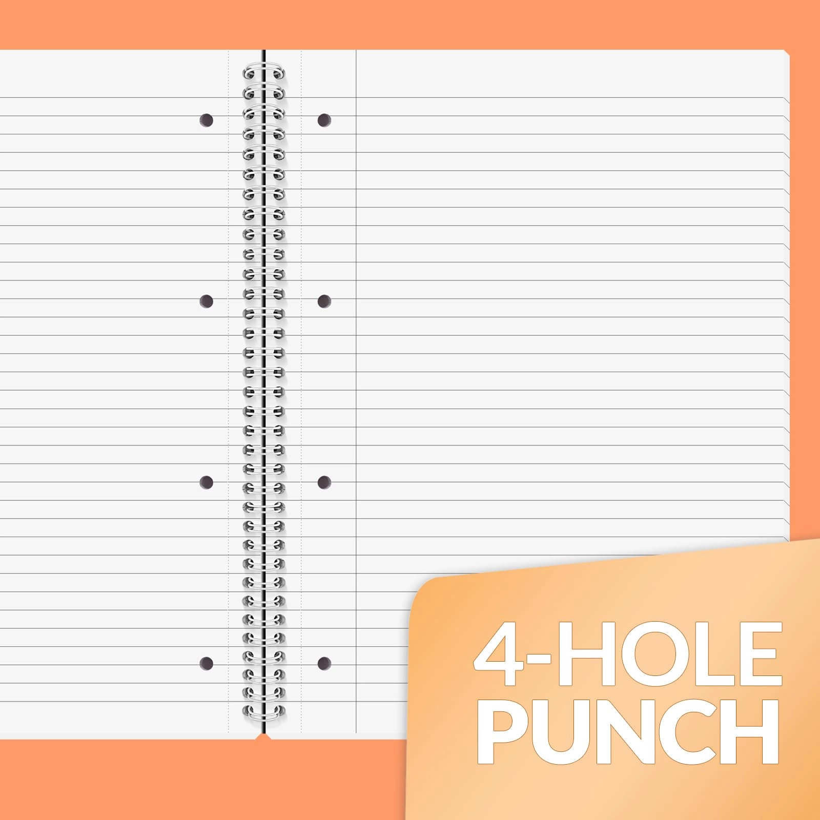 Notebook A4 Spiral - Lined 100 Sheets