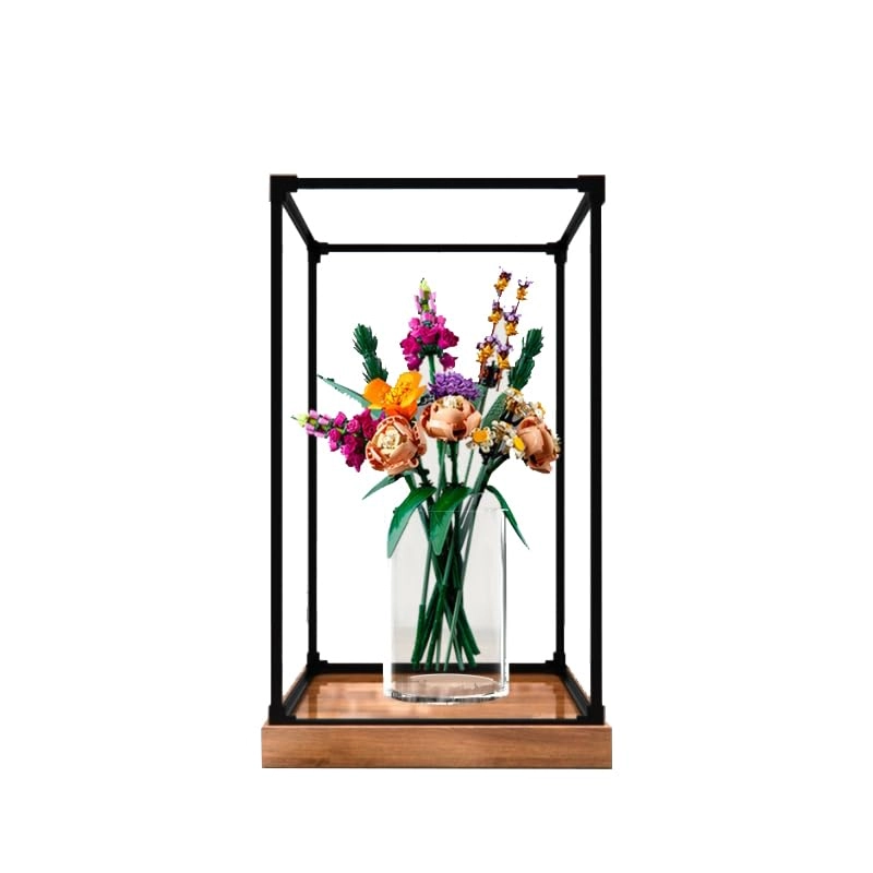 HCAEIOFJ Acrylic Display Case for Le-go 10280 - 9.84x 9.84 x17.71 in Transparent Protective