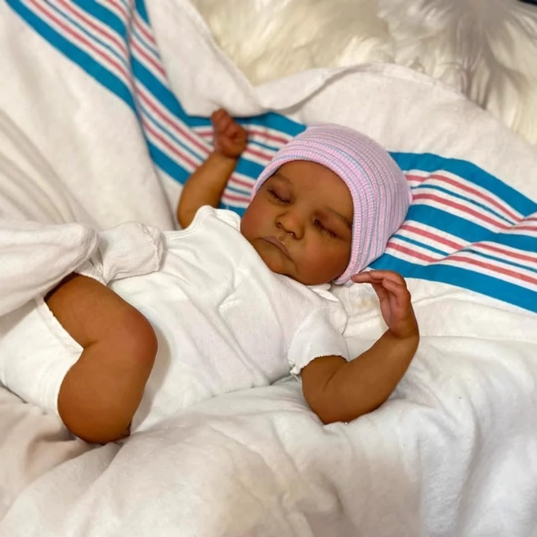 GYCV Reborn Baby Doll - 18 Inch Silicone Black Boy Ages 3+
