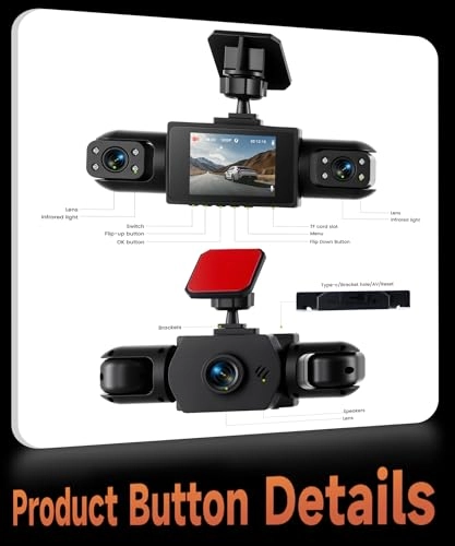 B0DWMG2HBQ 1080P front camera + left car 480 + right car 480 + rear 480