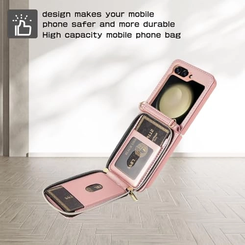 Miagon Folio Case for Samsung Galaxy Z Flip 5