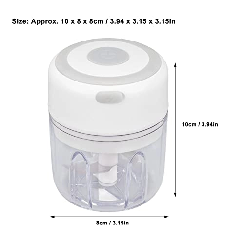 Electric Garlic Chopper - 250 ml USB Rechargeable