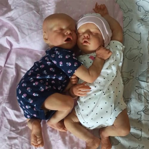 Reborn Baby Dolls Twins - 18 Inch Silicone Ages 3+