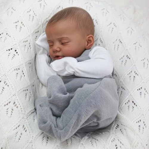 Shane Reborn Baby Doll - 18 Inch Vinyl African American Ages 3+