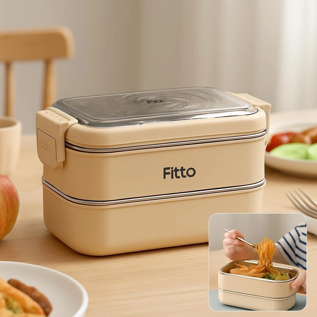 Insulated Stainless Steel Lunch Box - Assorted Colors