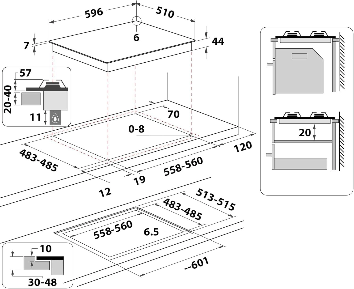 AGS61SBK Ceramic hob